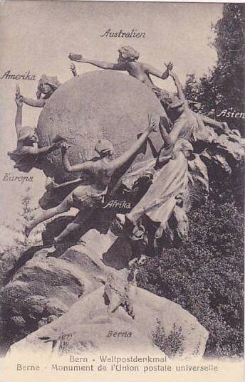 Schweiz Bern Weltpostdenkmal