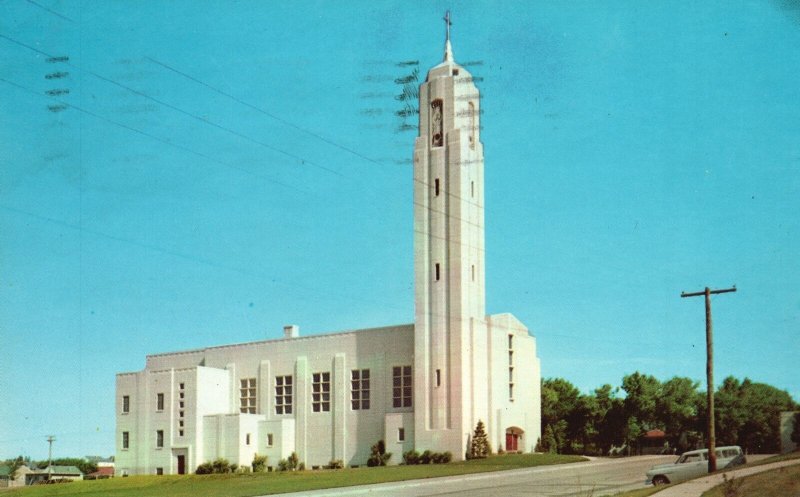 Postcard 1964 The New Cathedral Of The Holy Spirit Parish Bismarck North Dakota