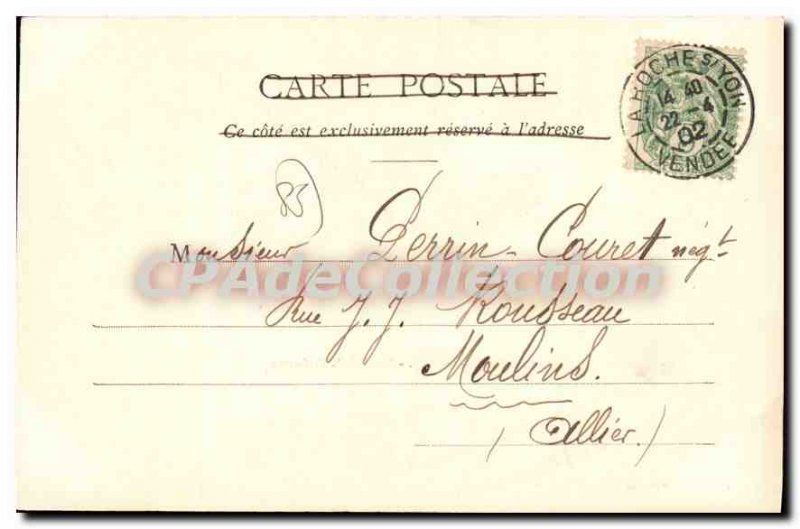 Old Postcard La Roche sur Yon Hotel de la Prefecture