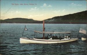 Fairlee VT Lake Morey Launch Boat Gypsy c1910 Postcard