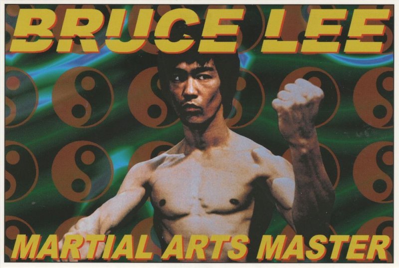 Bruce Lee Martial Arts Master Film Rare Out Of Print Postcard