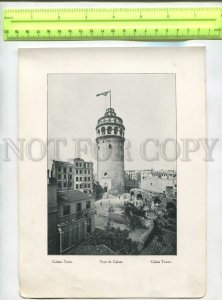 476276 Turkey Constantinople Galata Tower Vintage poster phototype