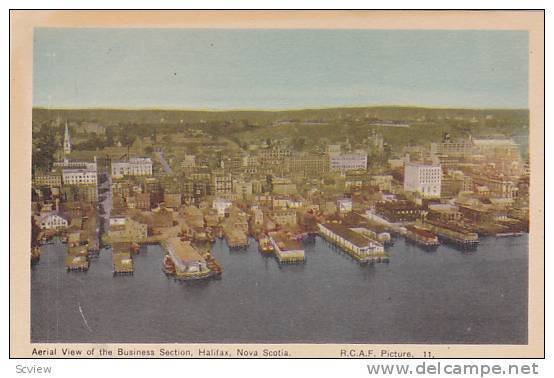 Aerial View of the Business Section, Halifax, Nova Scotia, Canada, 10-20s