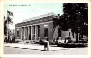Postcard United States Post Office in Sycamore, Illinois