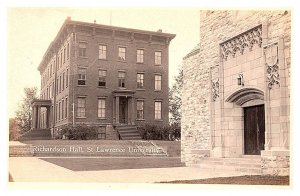 New York Canton, St.Lawrence University Richardson Hall RPPC