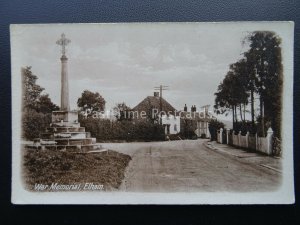 Kent ELHAM Village & WAR MEMORIAL - Old Postcard