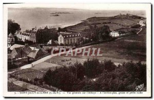 Postcard Old Saint Jacut Sea General view on & # & # 39abbaye At 39arriere bi...