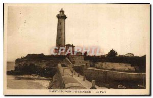 Old Postcard Lighthouse Didonne St Georges Harbor