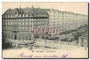 Old Postcard Marseille Les Docks