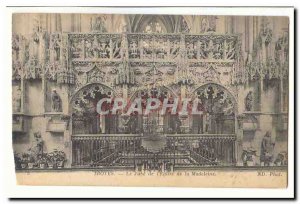 Old Postcard Troyes Jube leglise of Sainte Madeleine