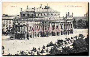 Postcard Old Theater Wien Hofburgtheater