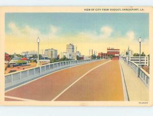 Unused Linen VIADUCT SCENE Shreveport Louisiana LA F8968