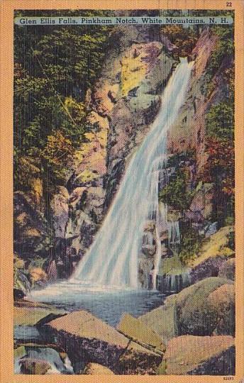 New Hampshire White Mountains Glen Ellis Falls Pinkham Notch 1958