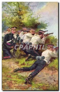 Postcard Old Army The Scots Guards A field day in order drill