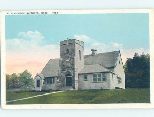 W-border CHURCH SCENE Scituate - Near Cohasset & Weymouth & Boston MA AD1172