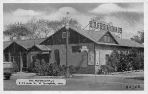 THE HOFBRAHAUS SPRINGFIELD MASSACHUSETTS POSTCARD (c. 1930s)