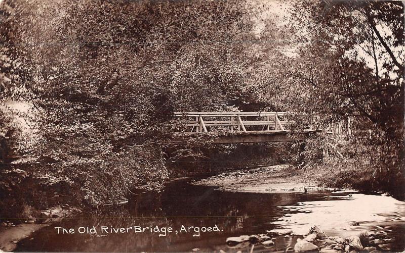 uk12308 old river bridge argoed wales  uk