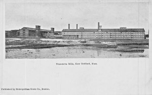 NEW BEDFORD MAINE~WAUMSETTA MILLS~1900s POSTCARD