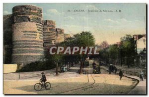 Angers Old Postcard Boulevard du chateau