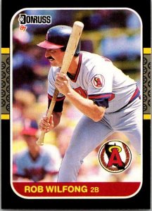 1987 Donruss Baseball Card Rob Wilfong Houston Astros sk20580