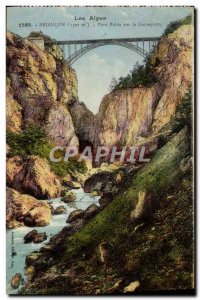 Old Postcard Briancon Pont Baldy On The Cerveyrette