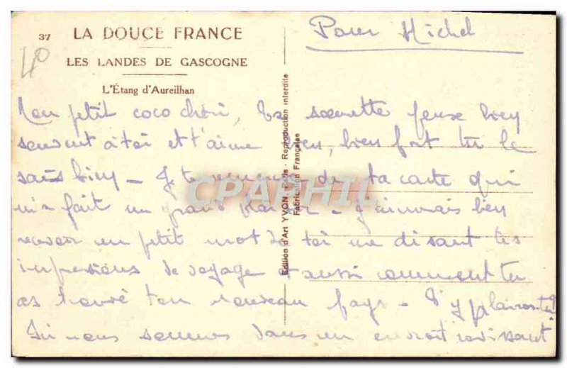 Old Postcard L & # 39etang d & # 39Aureilhan