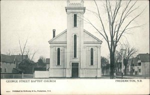 Fredericton New Brunswick Church Vintage Postcard