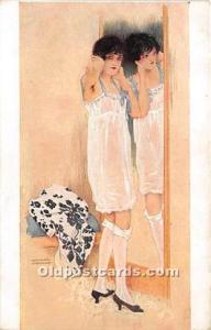 Une grande Dame Marque L-E Artist Raphael Kirchner Unused 