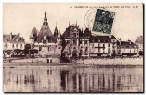 Old Postcard Saumur The Loire And I & # 39Hotel Town