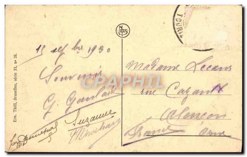 Old Postcard View Plise Dinant Citadel