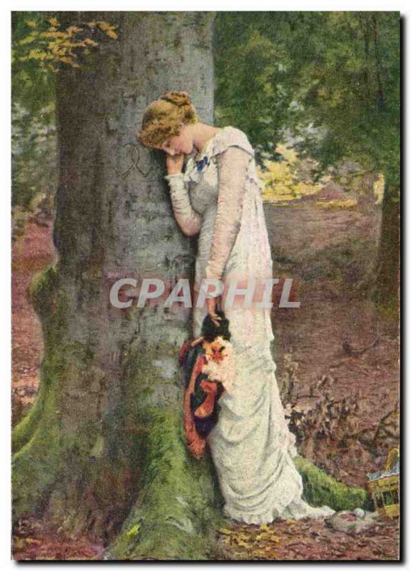 Old Postcard Fantasy Illustrator Woman