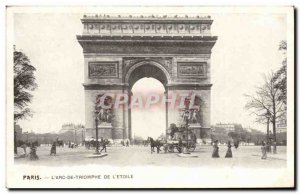 Paris Old Postcard L & # 39arc triumph of & # 39etoile