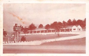 Roanoke Virginia Old Dominion Motel, B/W Chrome Vintage Postcard U13116