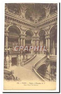 Paris (9th) Old Postcard L & # 39opera L & # 39escalier