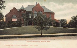 Nevins Memorial Hall, Methuen, Massachusetts, Very Early Postcard, Unused