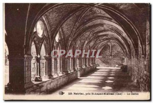 Old Postcard Noirlac near St Amand Montrond (Cher) the cloister