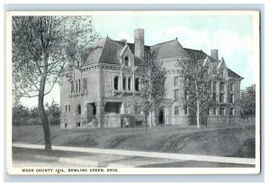 C. 1915-20's Wood County Jail, Bowling Green, Ohio Postcard F147E