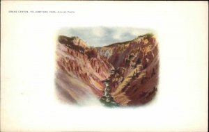 Yellowstone National Park WY Grand Canyon c1910 Haynes Vintage Postcard