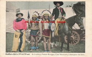 Buffalo Bill's Wild West Show, Cowboy, Native American Indians, Chef Mexicain