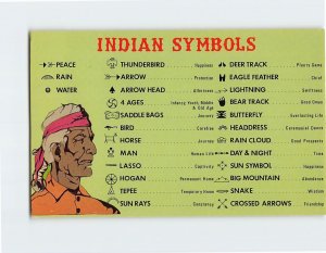 Postcard American Indian Symbols