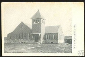 COLUMBIA CENTER Ohio Postcard ME Church Newark Licking