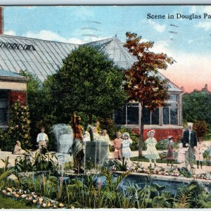 c1910s Chicago, IL Douglas Park Cute Children Girls Dress Victorian Fashion A228