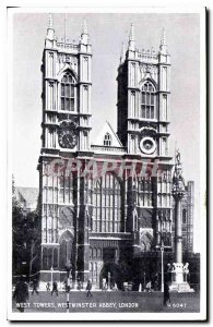 Postcard Modern West Towers Westminster Abbey London