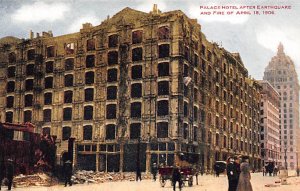 Palace Hotel After Earthquake and Fire 4-18-1906 San Francisco, California US...