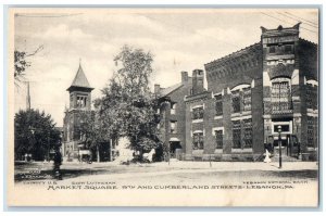1905 Market Square 9th Cumberland Streets Lebanon Pennsylvania Unposted Postcard
