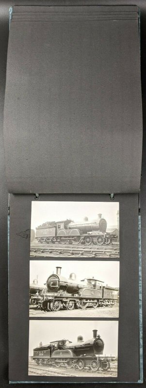 Vintage Album of RP Postcards, All Steam Locomotives, c 1950's. No 2