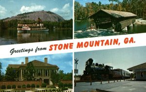 USA Greetings From Stone Mountain Georgia Vintage Postcard 08.71