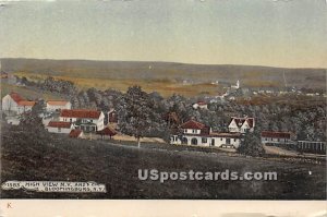 Birds Eye View - High View, New York NY Postcard