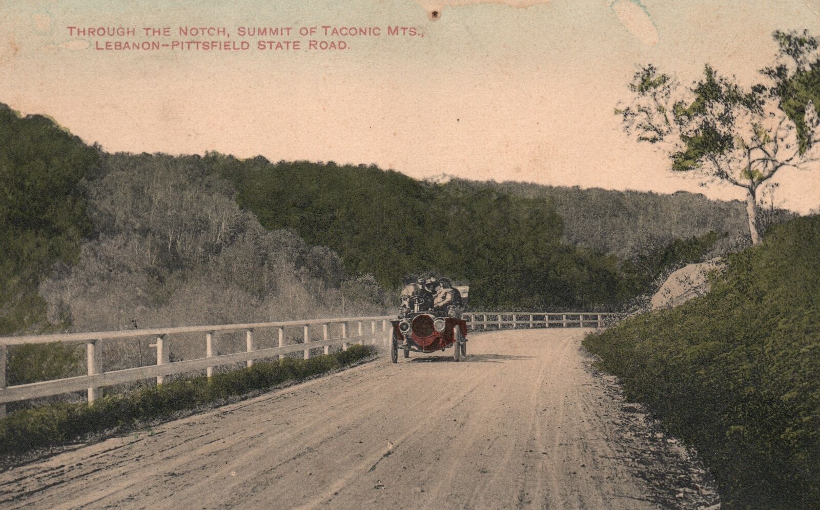 Vintage Postcard 1911 Notch Summit of Taconic Mountains Lebanon