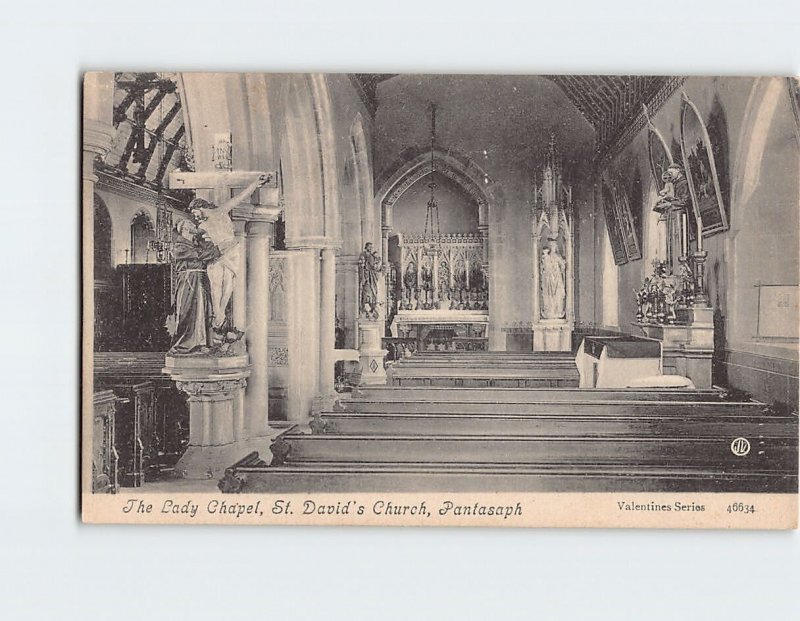 Postcard The Lady Chapel St. Davids Church Pantasaph Wales